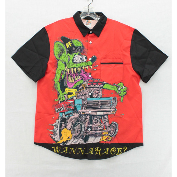 Daddyloco Other - Daddyloco Shirt Mens Small Rat Fink Retro Hot Rod Vibrant Double Sided Graphic
